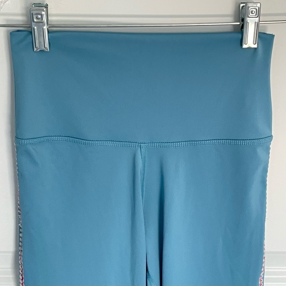 Nike Dri-Fit Blue High Rise Crochet Edge 7/8 Leggings - 47015 - Picture 3 of 11